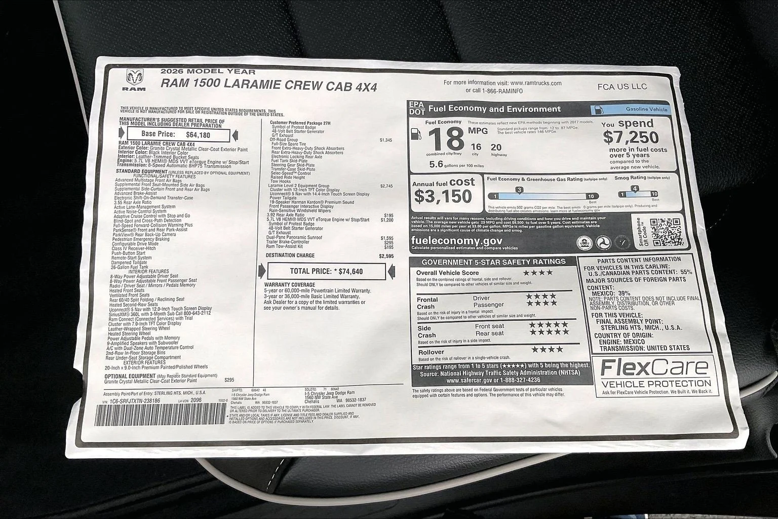 New 2026 Gray Ram Laramie image 14