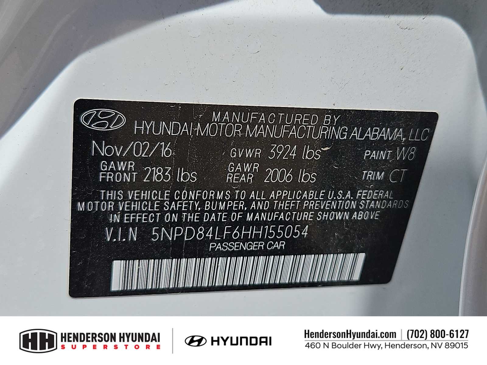 Certified Used 2017 Quartz White Pearl Hyundai Limited image 33