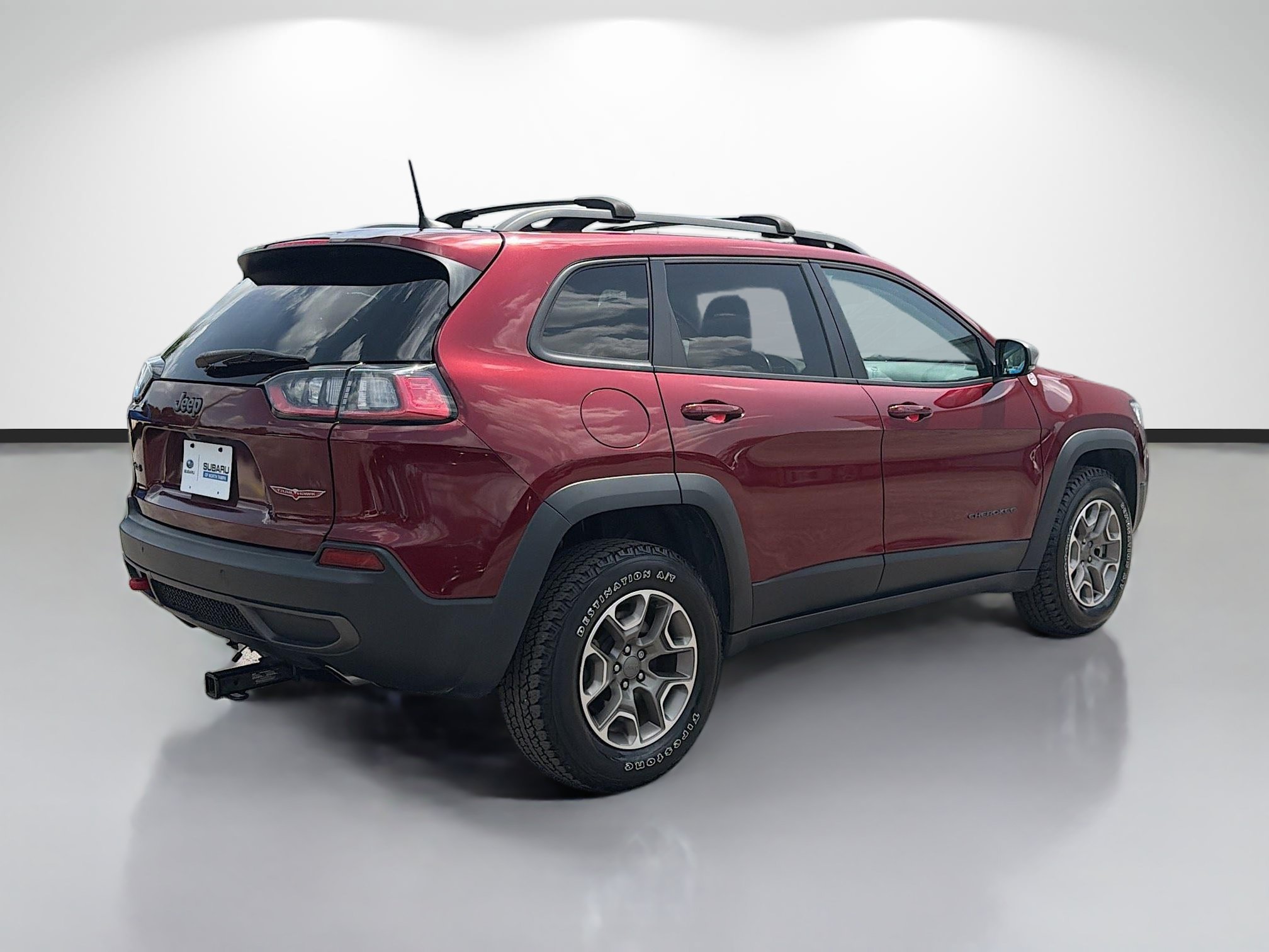 Used 2021 Velvet Red Pearlcoat Jeep Trailhawk image 3