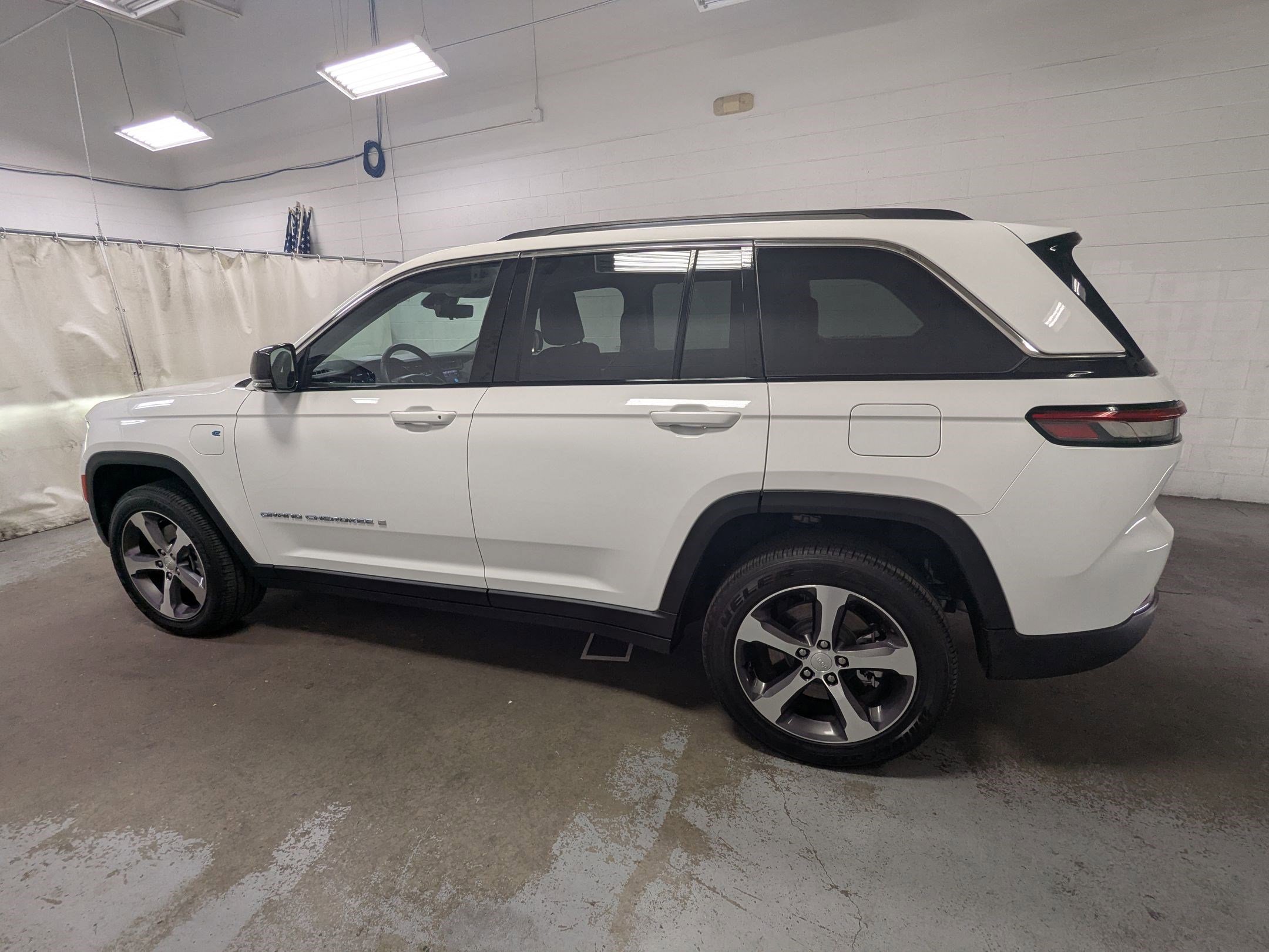 Used 2023 Bright White Clearcoat Jeep 4xe image 8