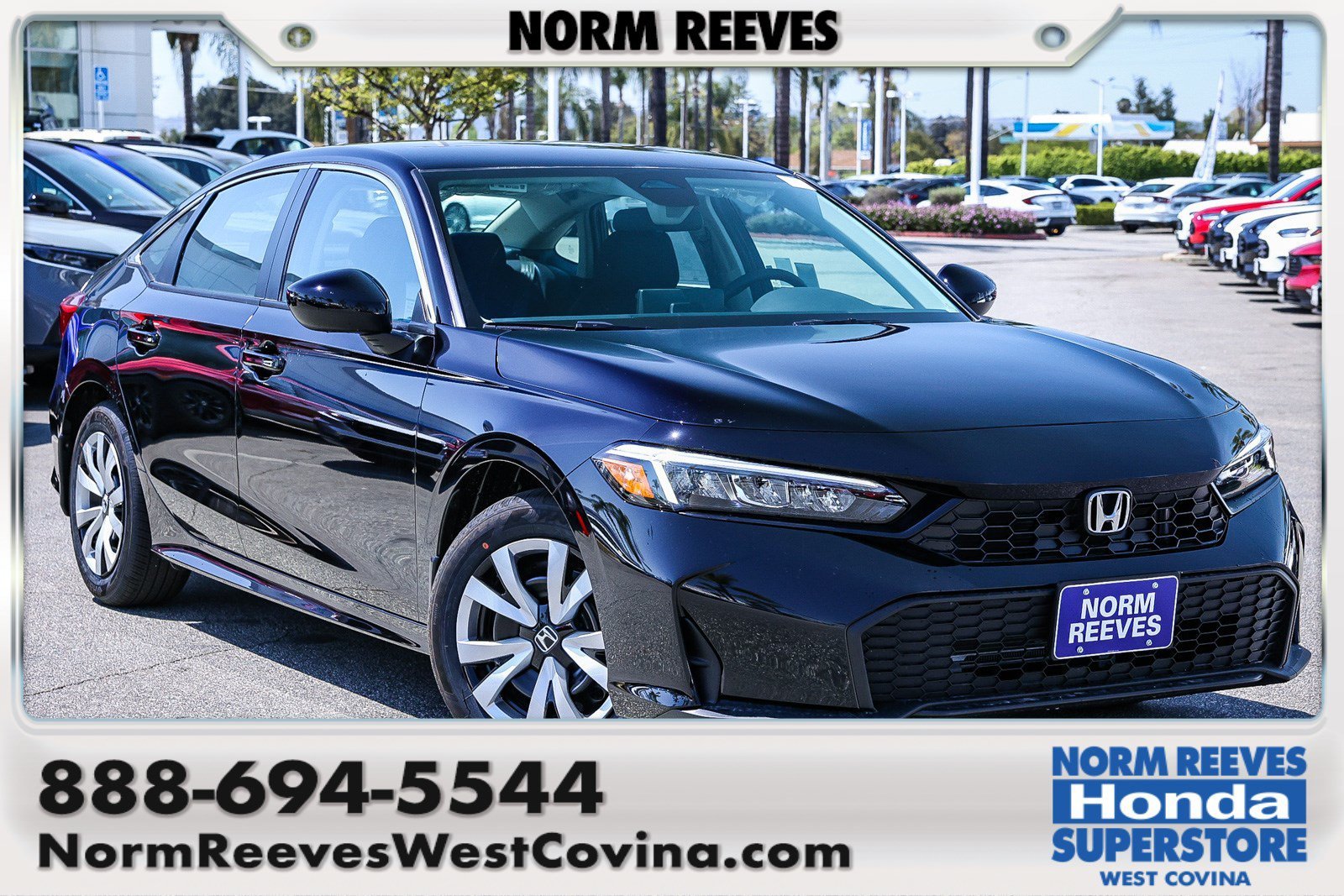 New 2026 Crystal Black Pearl Honda LX CVT image 1