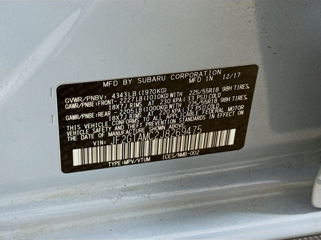 Used 2018 Cool Gray Khaki Subaru Limited image 33