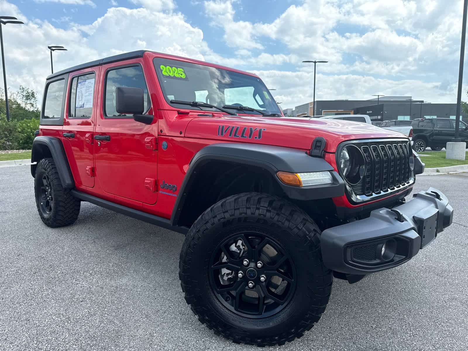 Used 2025 Jeep Wrangler 4xe Willys 4XE with VIN 1C4RJXN63SW584680 for sale in Kansas City