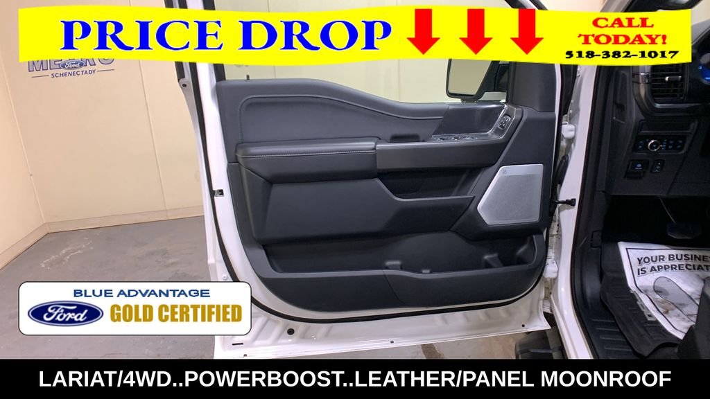Certified Used 2025 White Metallic Ford Lariat image 30