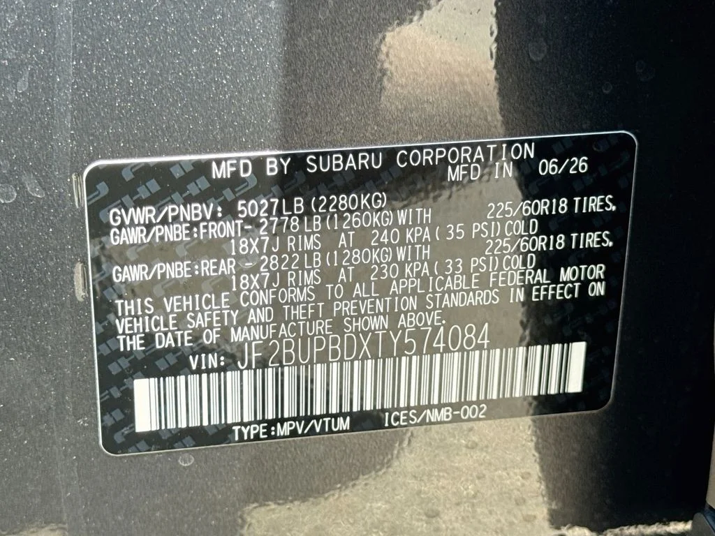 New 2026 Gray Subaru Premium image 43