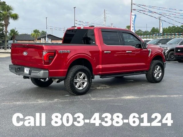 Used 2025 Rapid Red Metallic Tinted Clearcoat Ford Lariat image 3