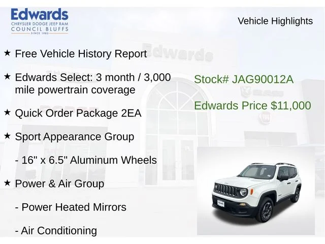 Used 2018 White Jeep Sport image 5