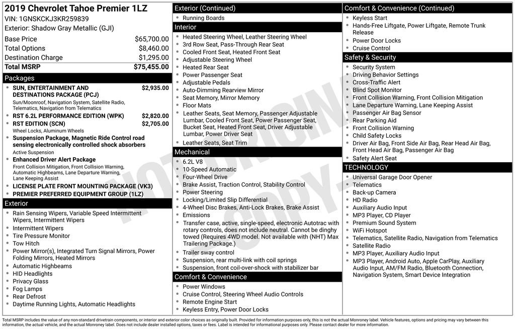 Used 2019 Gray Chevrolet Premier image 6