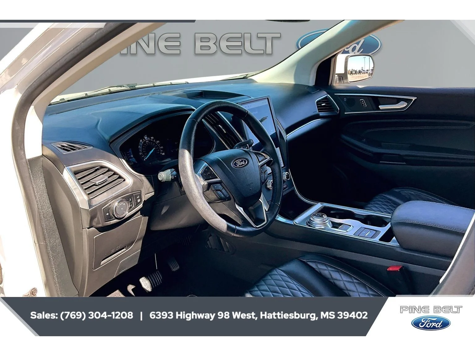 Used 2024 Star White Metallic Tri-Coat Ford Titanium image 12