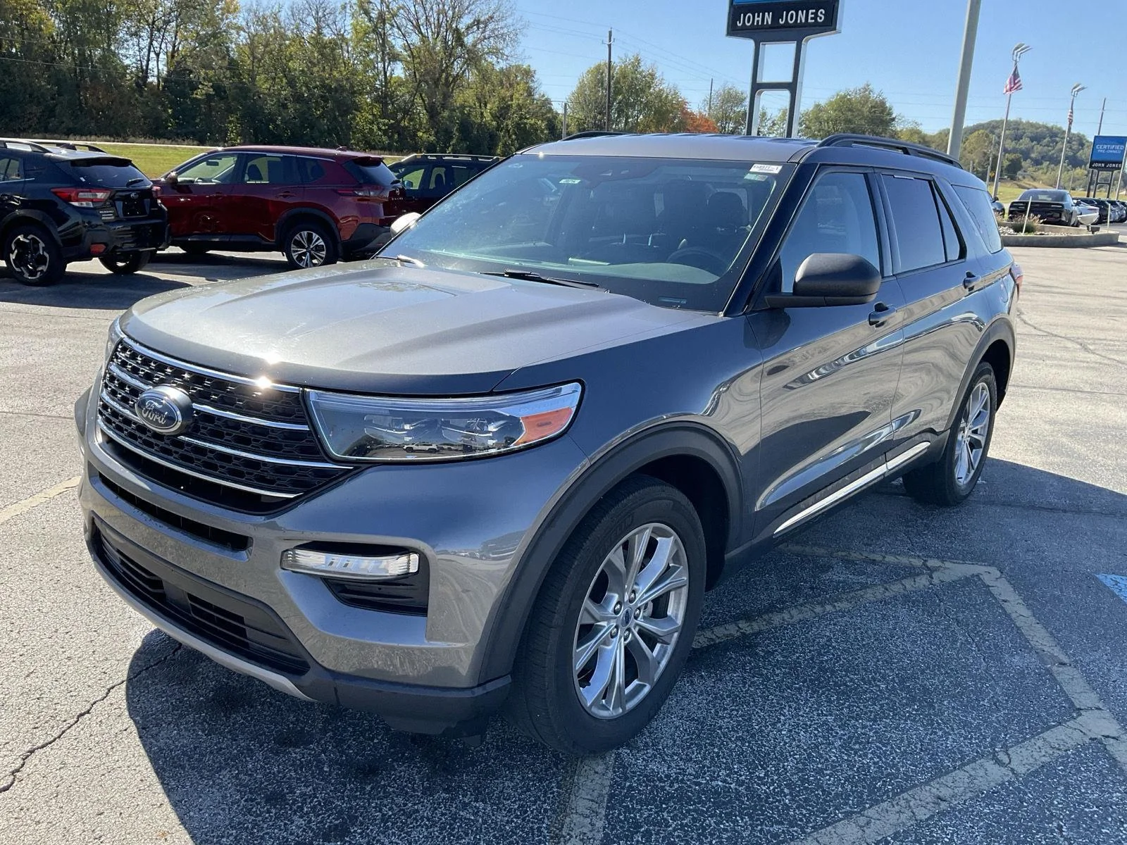 Used 2023 Carbonized Gray Ford XLT image 1