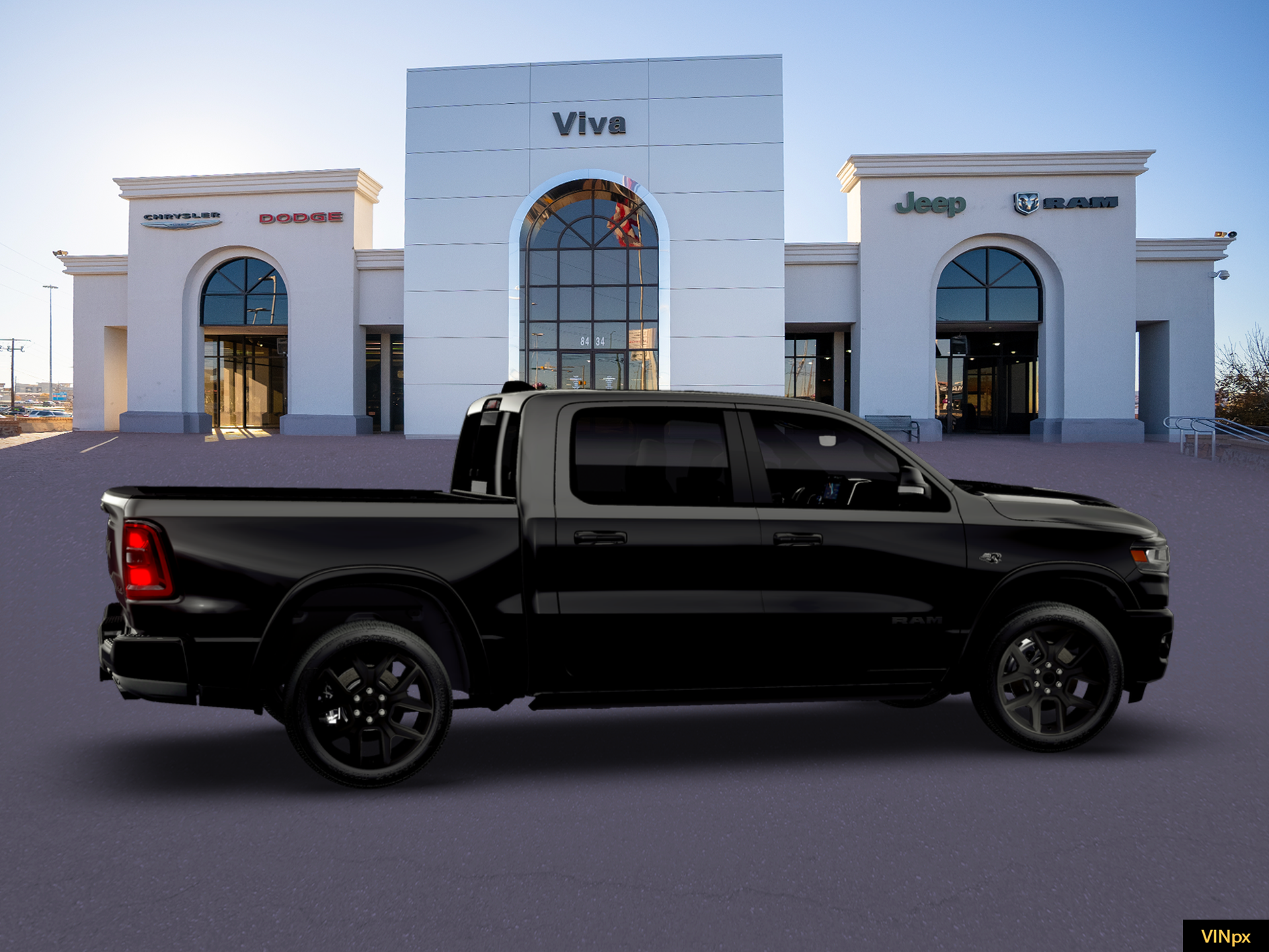 New 2026 Diamond Black Crystal Pearl-Coat Exterior Paint RAM Laramie image 15