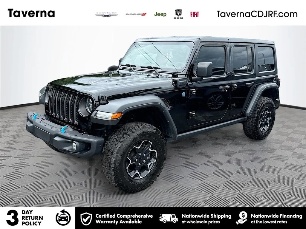 Used 2023 Black Jeep Rubicon 20th Anniversary Edition 4xe image 1