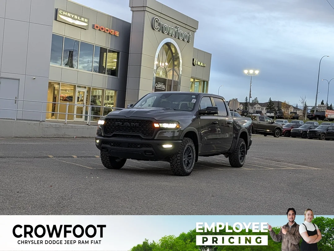 New 2026 Grey RAM Rebel - - 4x4 - Panoramic Sunroof - Surround View Camera - Ventilated Seats & More! image 1