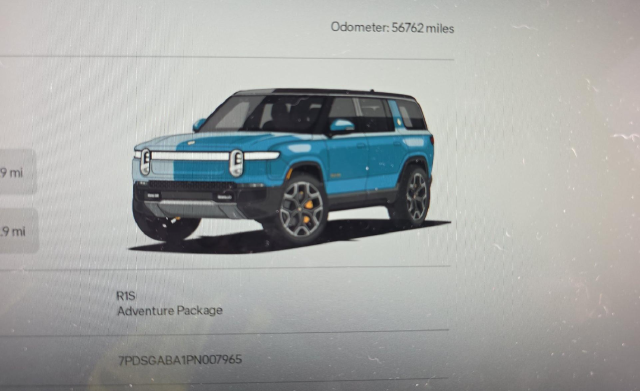Used 2023 Blue Rivian Adventure Quad Motor Large Pack image 9