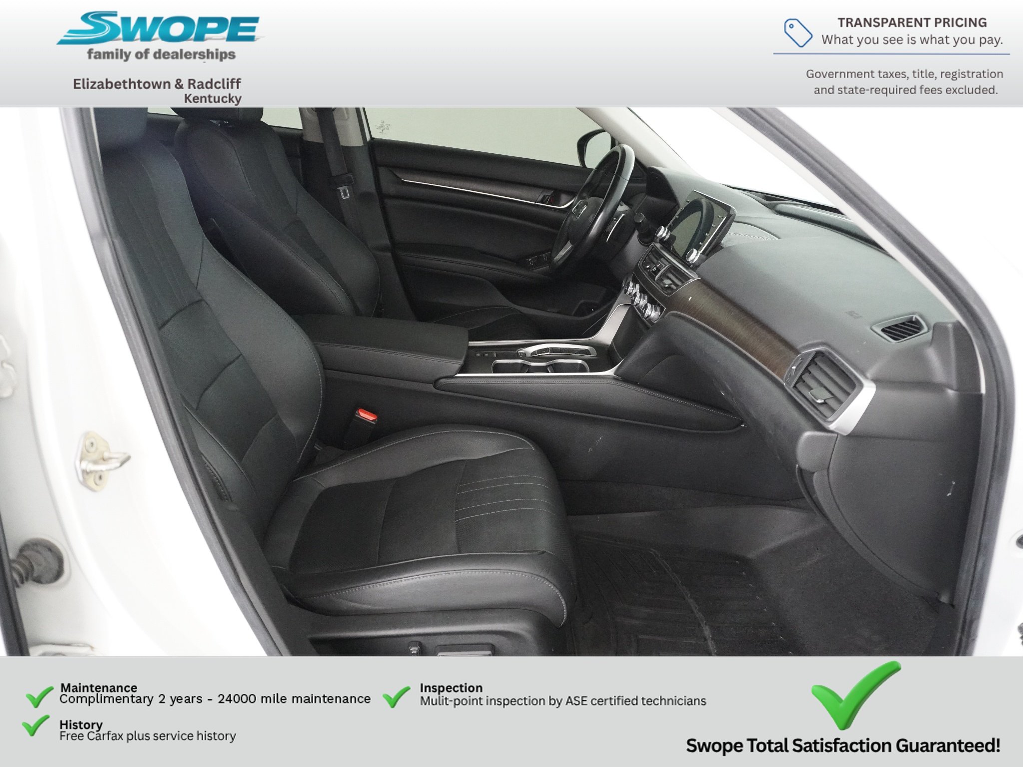 Used 2019 Platinum White Pearl Honda Touring 2.0T image 9