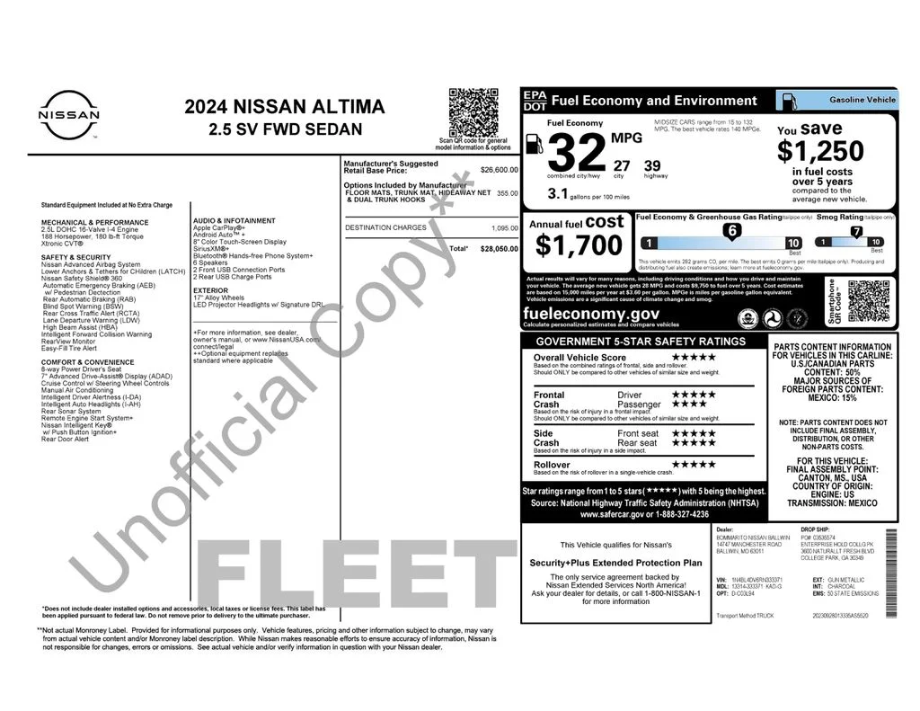 Used 2024 Gray Nissan 2.5 SV image 6