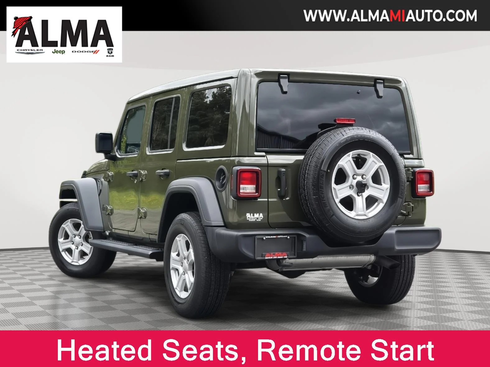 Used 2023 Sarge Green Clearcoat Jeep Sport S image 4