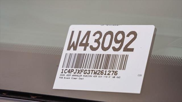 New 2026 Black Clear-Coat Exterior Paint Jeep Rubicon image 33