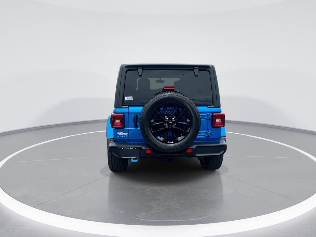 Used 2022 Blue Jeep Unlimited Sahara 4xe image 7