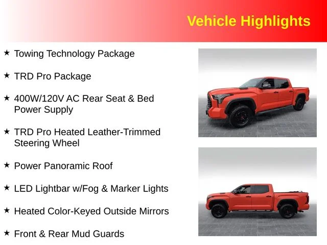 Used 2023 Orange Toyota TRD Pro image 3