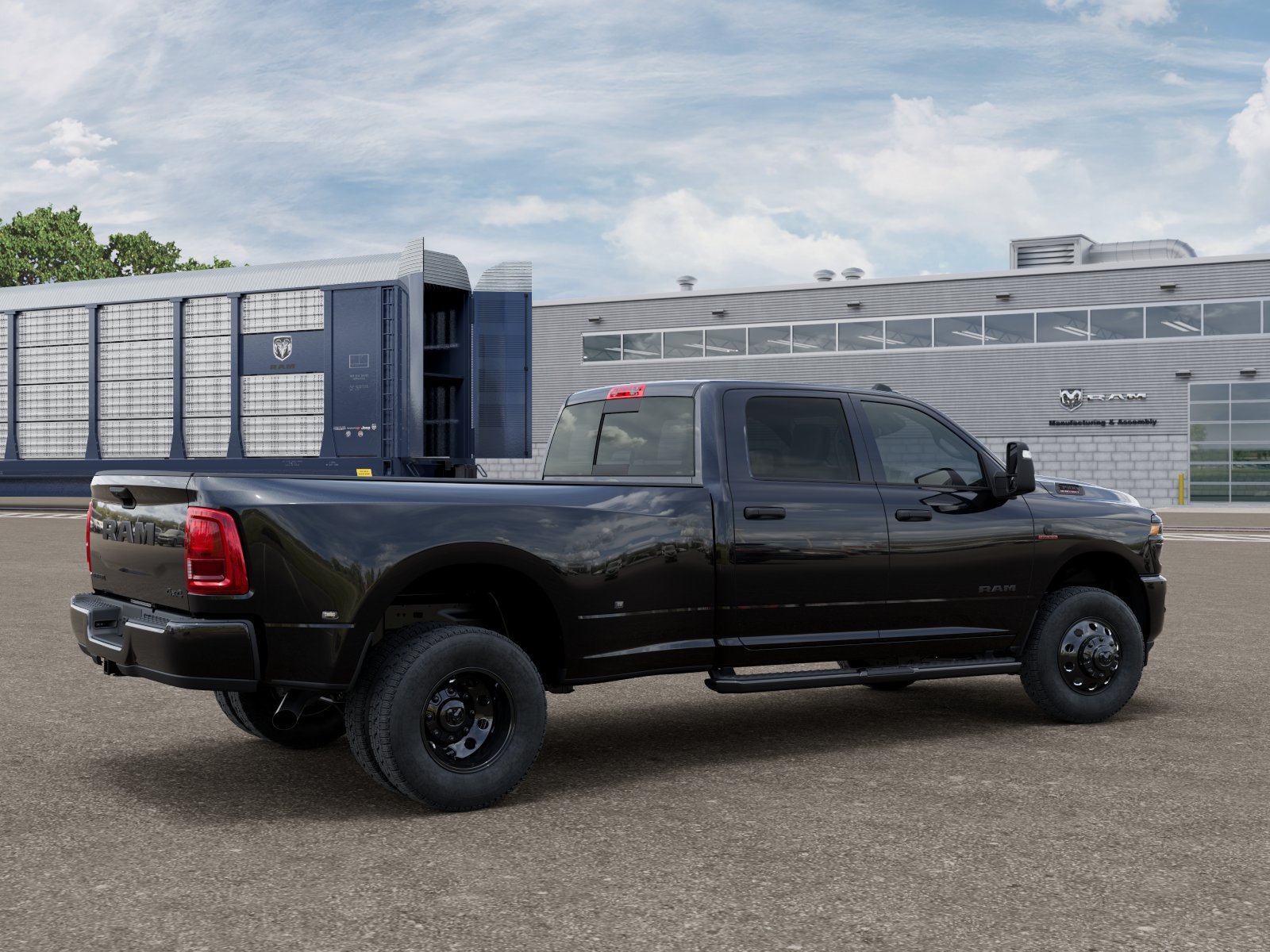 New 2027 Diamond Black Crystal Pearlcoat RAM BIG HORN image 2