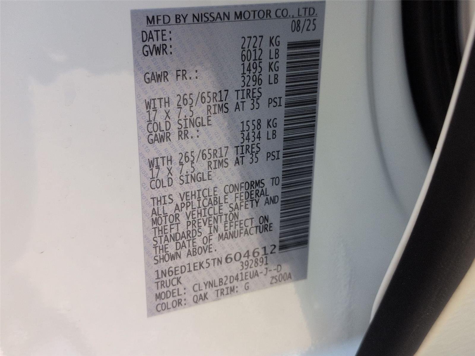 2026 Nissan Frontier SV - Photo 38
