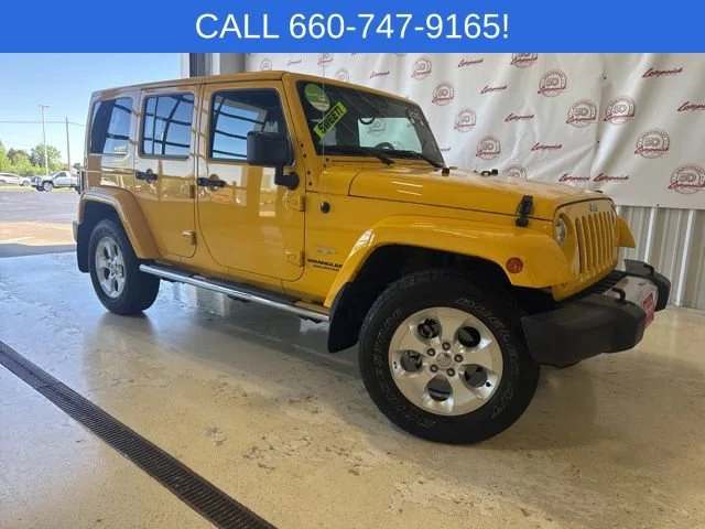 Used 2015 Jeep Wrangler Unlimited Sahara with VIN 1C4HJWEGXFL720017 for sale in Kansas City