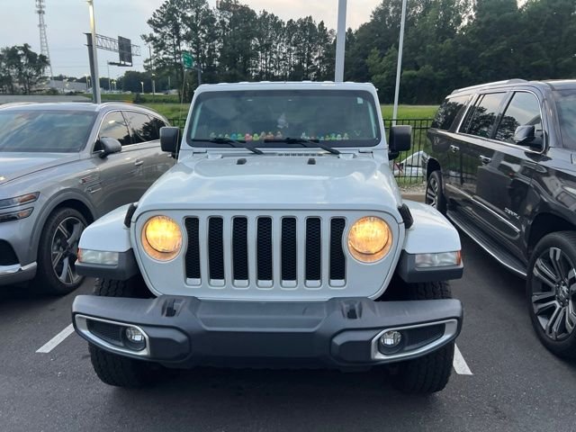 Used 2018 Bright White Clearcoat Jeep Unlimited Sahara image 3