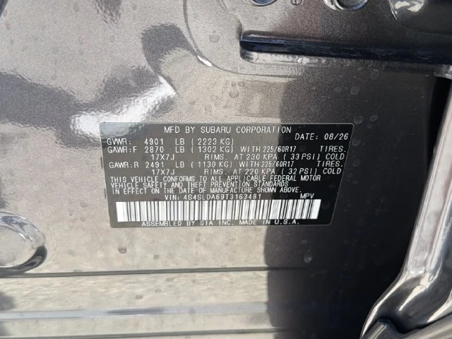 New 2026 Gray Subaru Base image 25