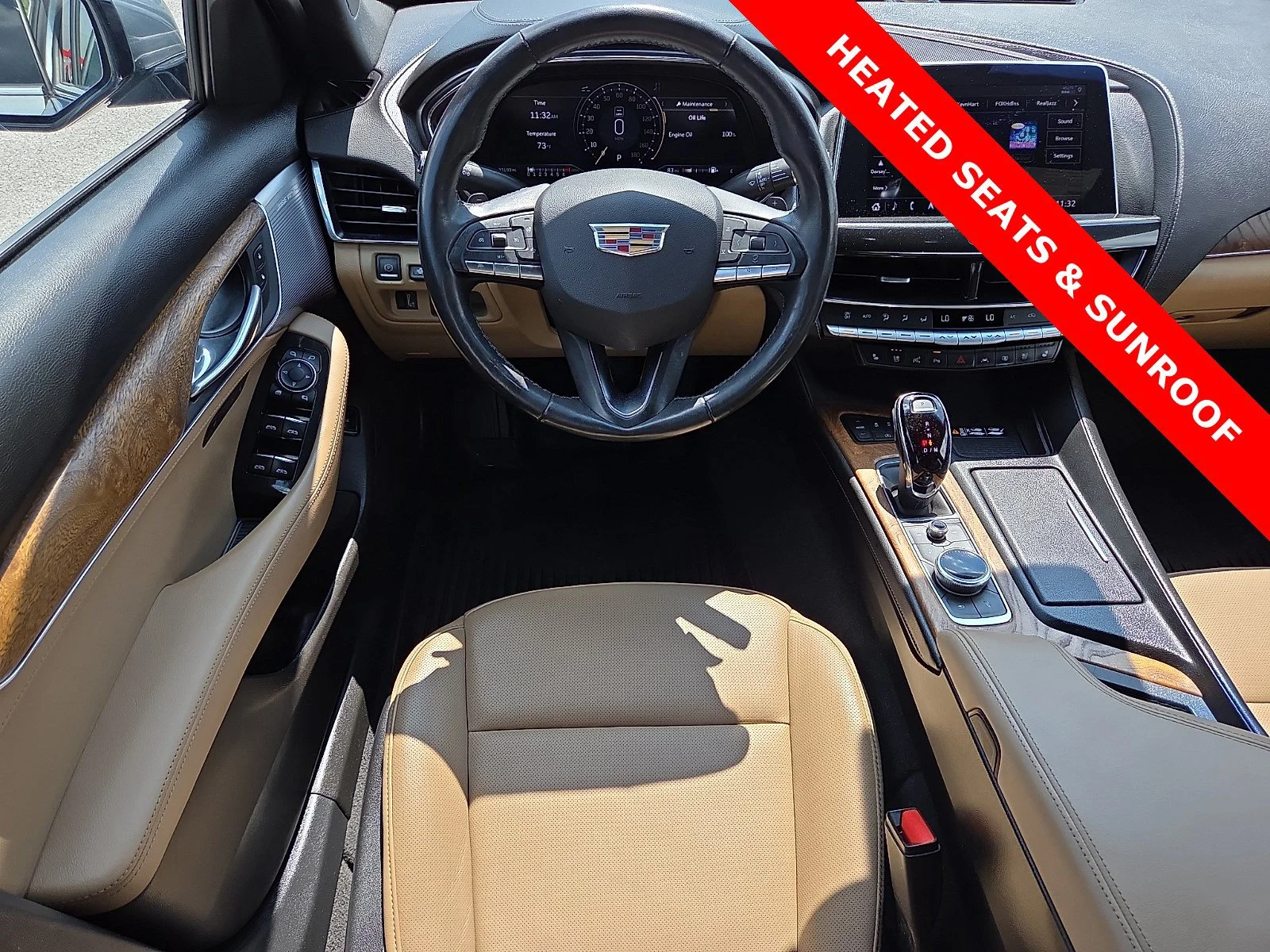 Used 2023 Argent Silver Metallic Cadillac Premium Luxury image 11