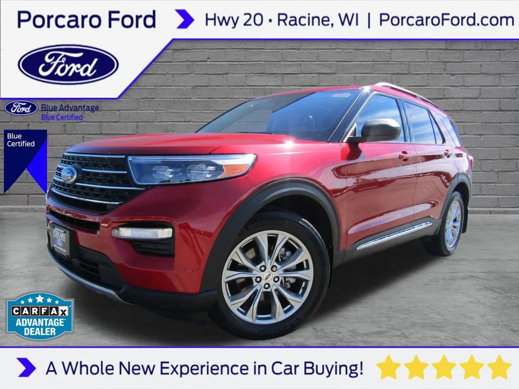 Certified Used 2024 Rapid Red Metallic Tinted Clearcoat Ford XLT image 1