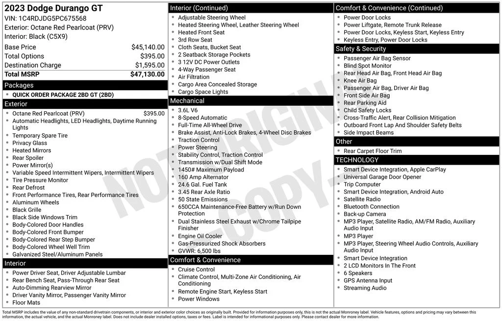 Certified Used 2023 Red Dodge GT image 8