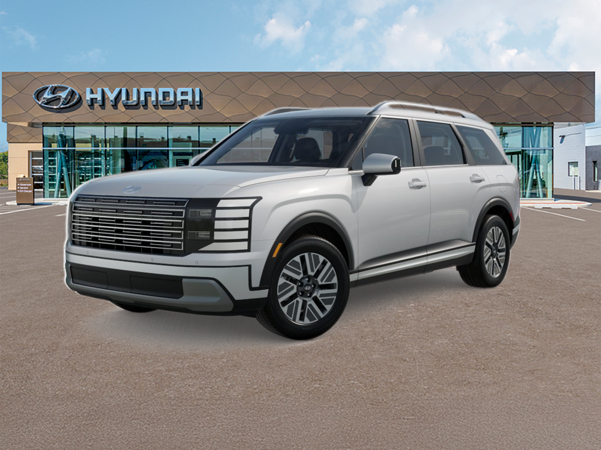 New 2026 Creamy White Pearl Hyundai Blue SEL 8P image 2