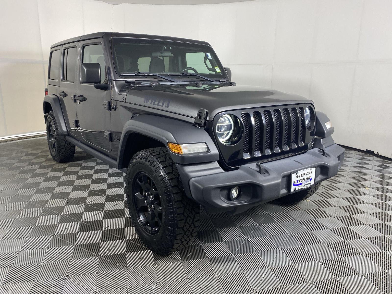 Used 2020 Granite Crystal Metallic Clearcoat Jeep Willys image 10