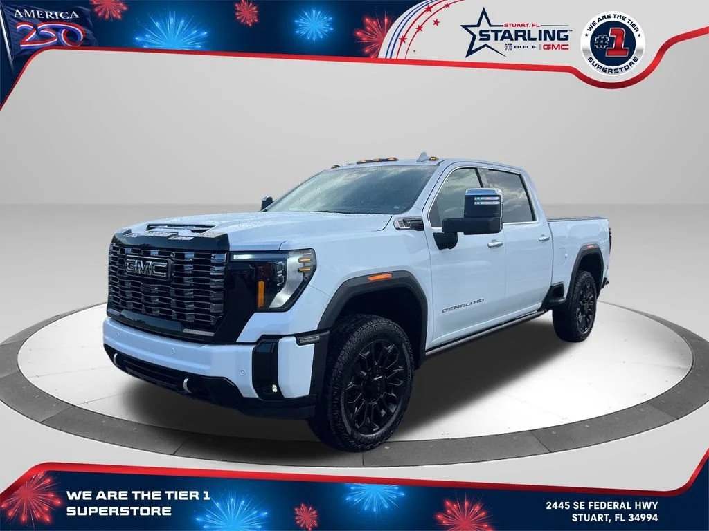 New 2026 Glacier White Tricoat GMC Denali Ultimate image 1