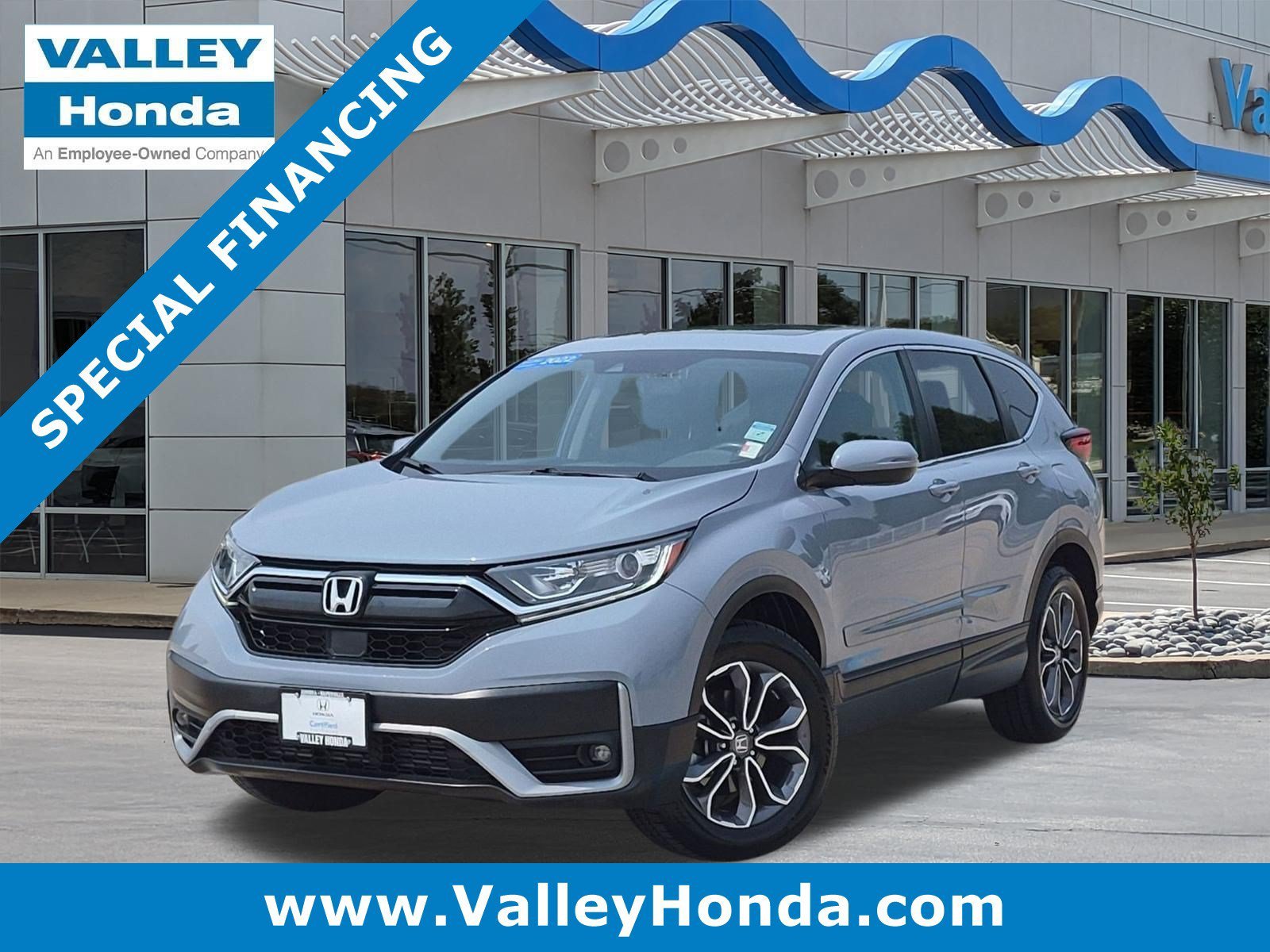 Certified Used 2022 Sonic Gray Pearl Honda EX-L AWD image 1