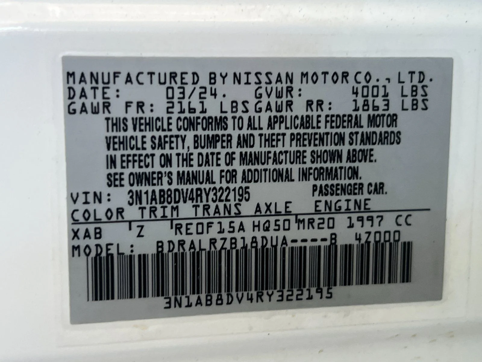 Used 2024 White Nissan SR image 26