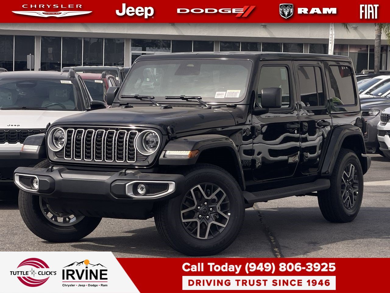 New 2026 Black Clear-Coat Exterior Paint Jeep Sahara image 1