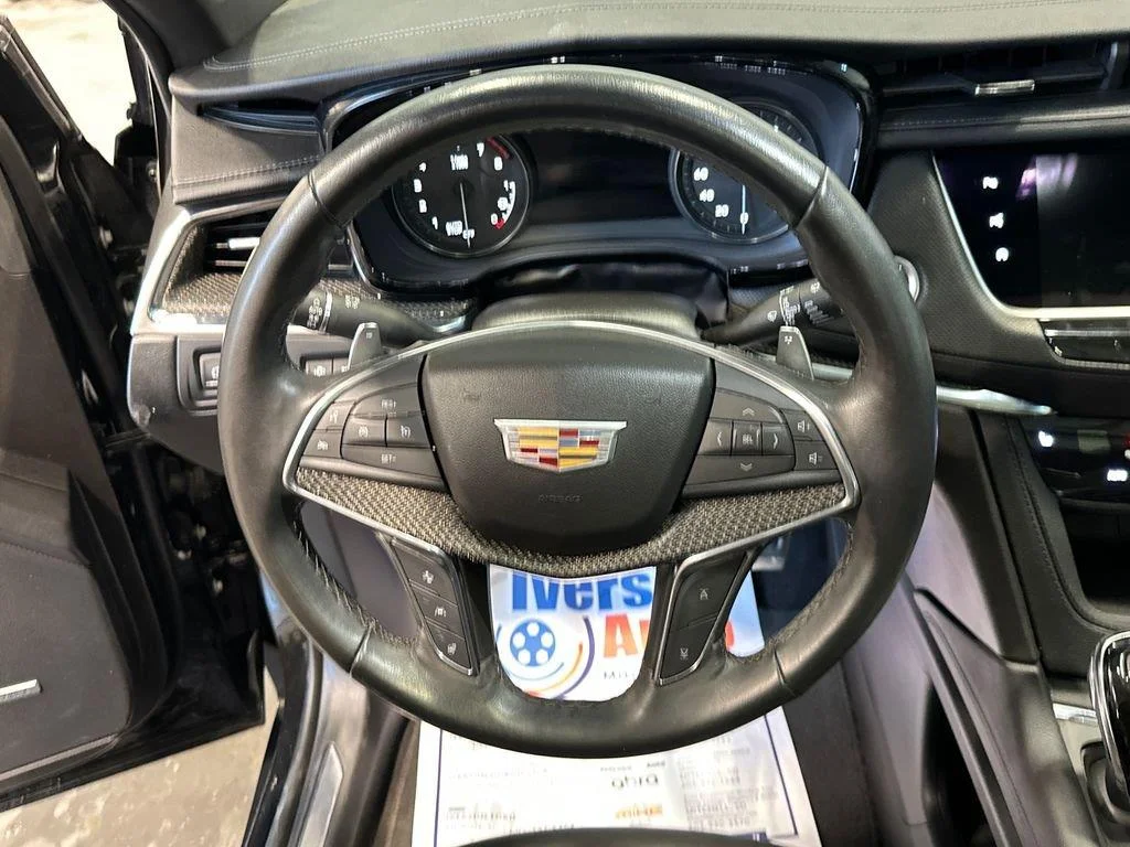 Used 2023 Stellar Black Metallic Cadillac AWD Sport image 16