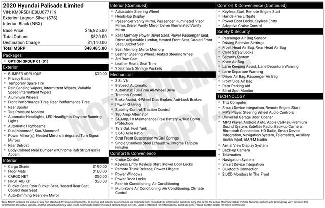 Used 2020 Silver Hyundai Limited image 2