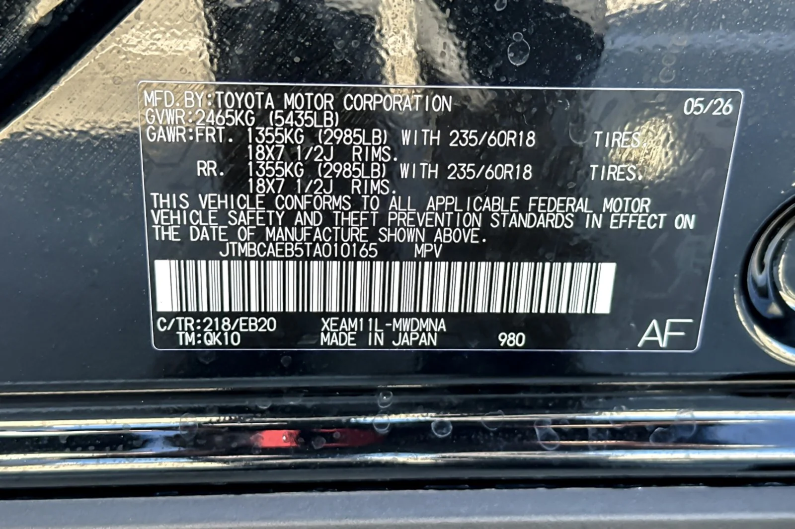 Certified Used 2026 BLACK METALLIC Toyota XLE Plus image 27