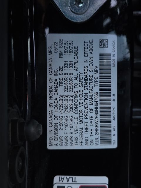 Used 2022 Black Honda EX-L image 3