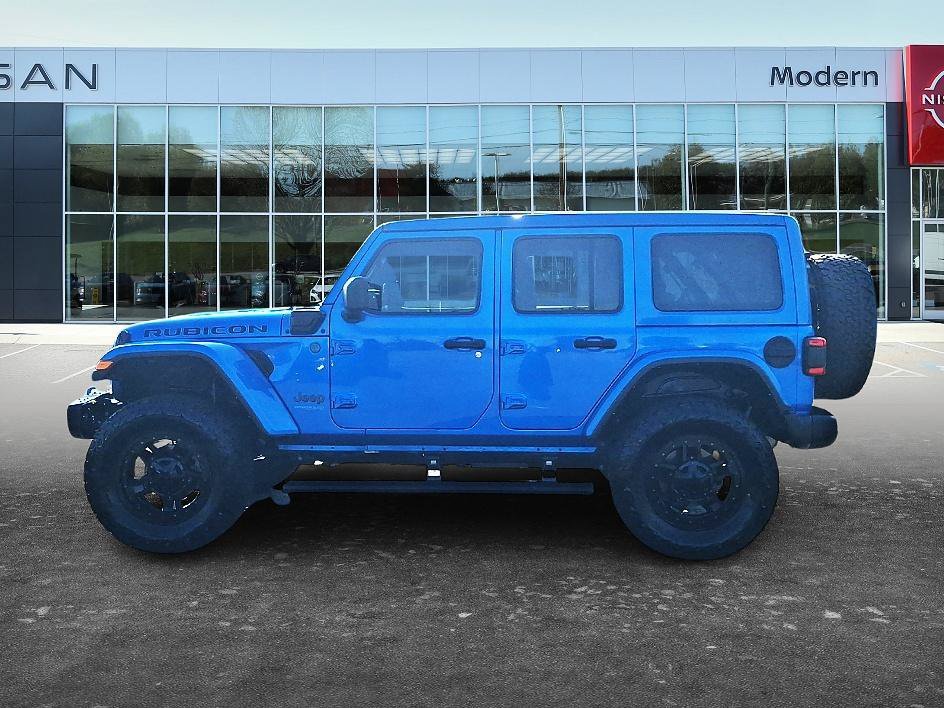 Used 2021 Hydro Blue Pearlcoat Jeep Unlimited Rubicon image 7