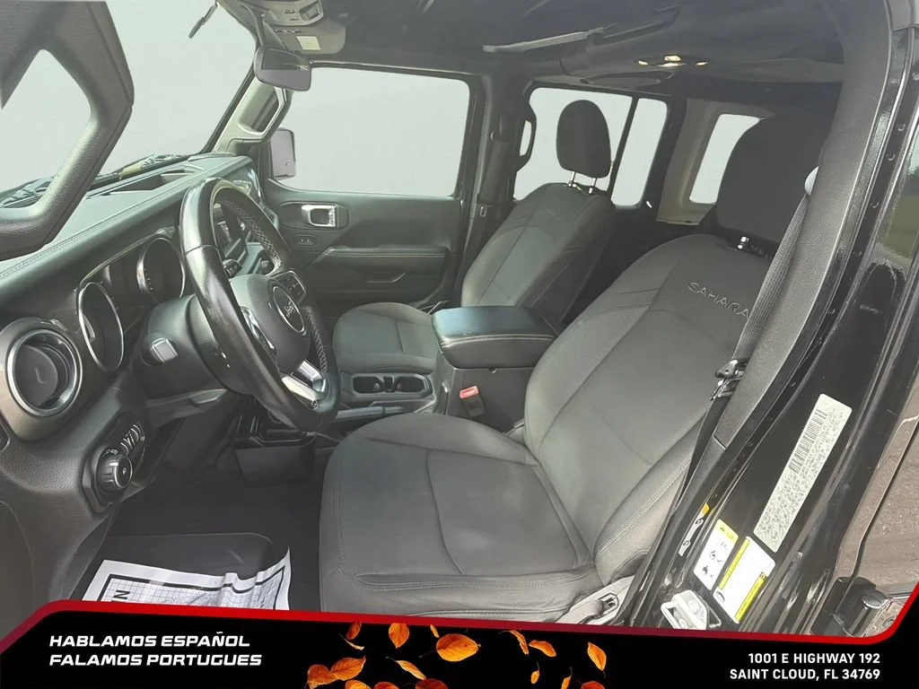 Used 2019 Black Jeep Sahara 4x4 image 24