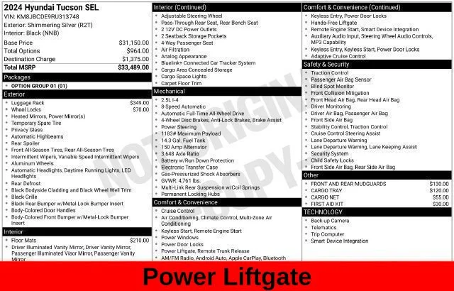 Used 2024 Silver Hyundai SEL image 38