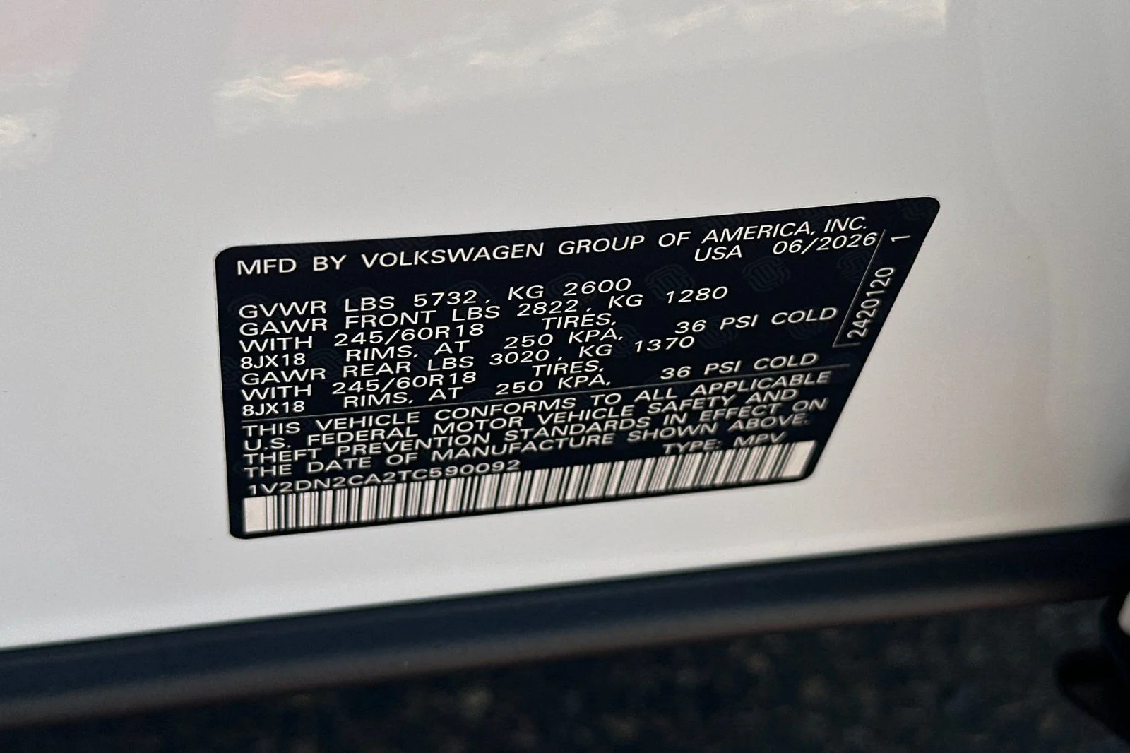 New 2026 White Volkswagen SE image 24