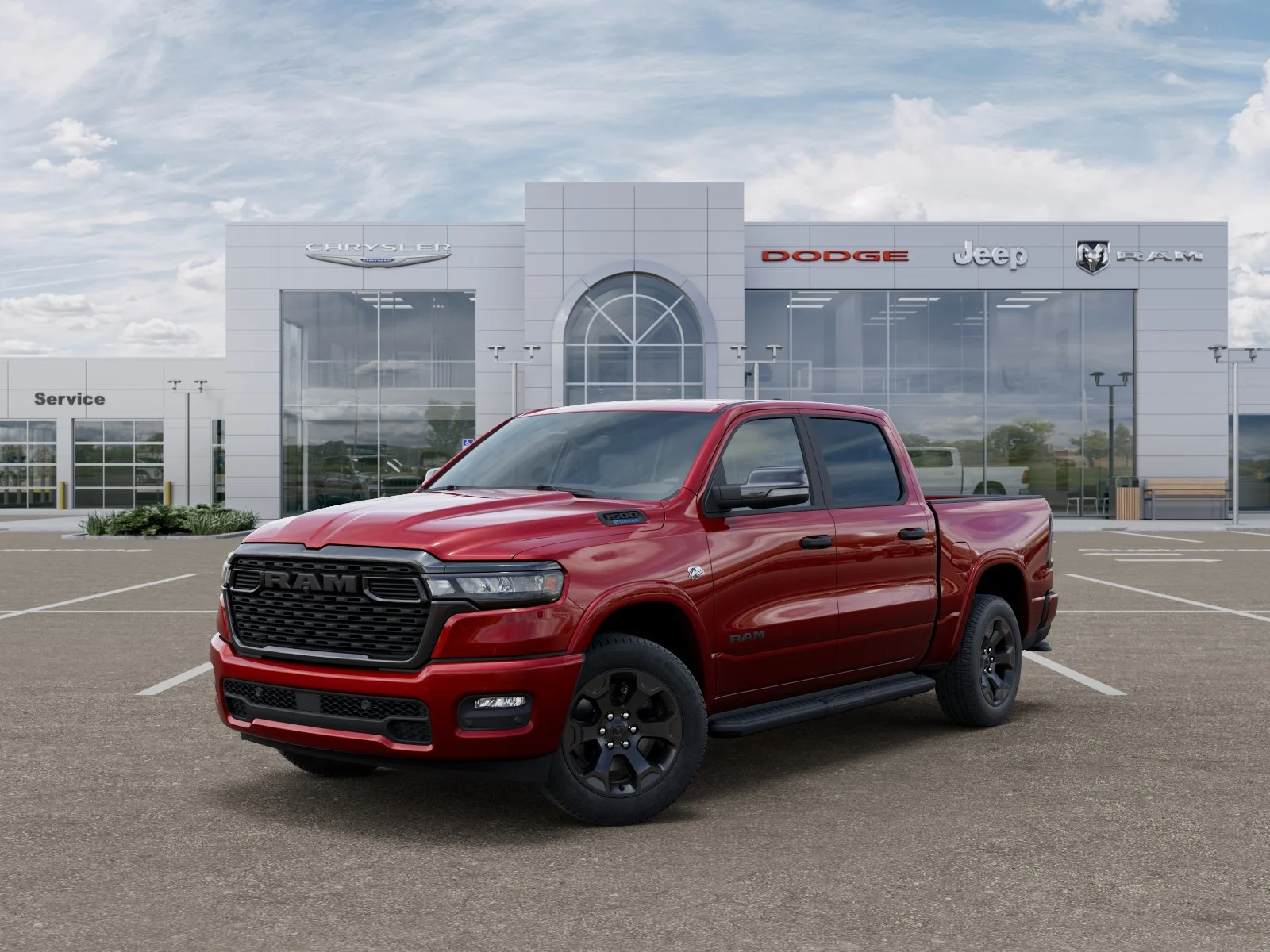 New 2026 Molten Red Pearl-Coat Exterior Paint RAM Big Horn/Lone Star image 27
