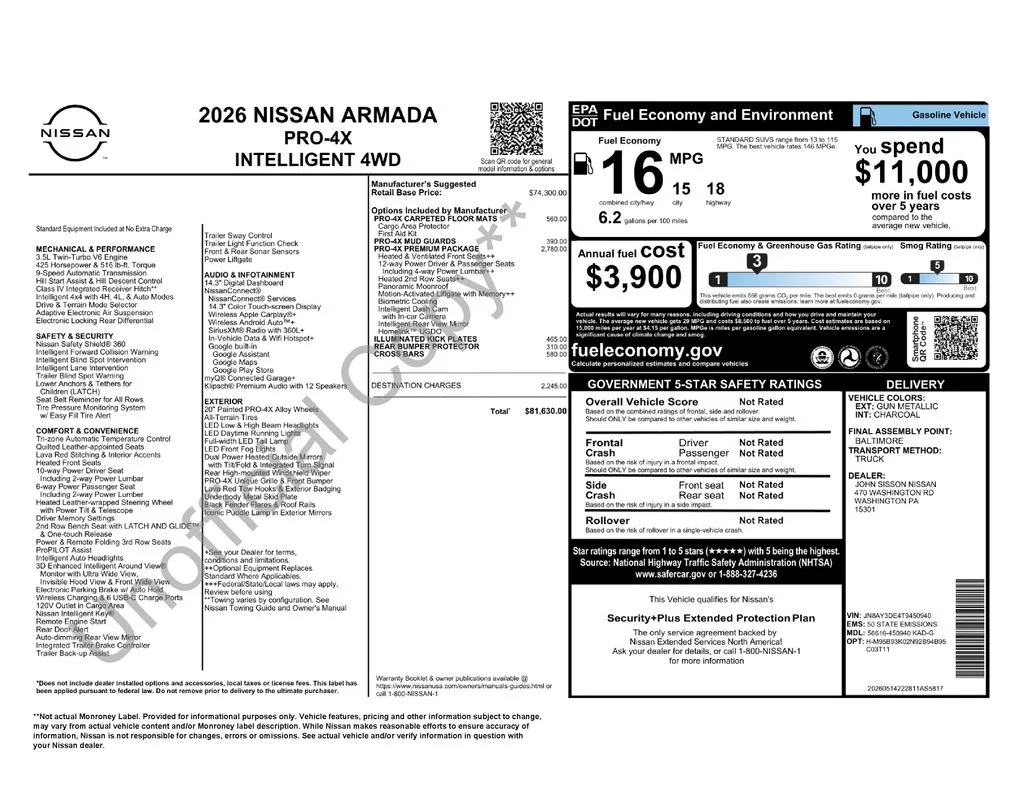 New 2026 Gray Nissan PRO-4X image 2