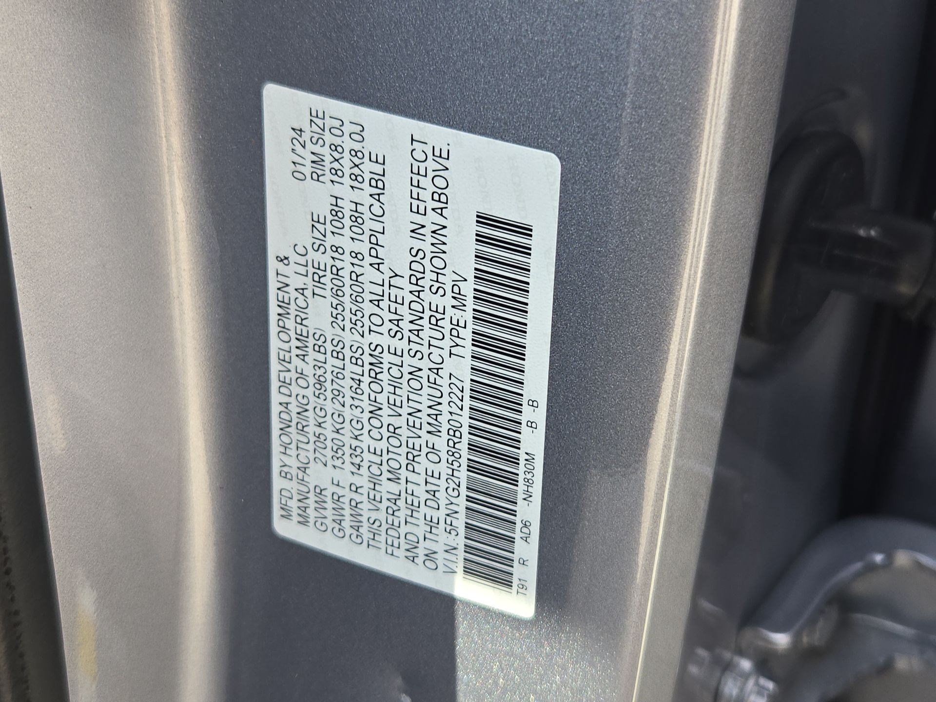 2024 Honda Pilot EX-L - Photo 29