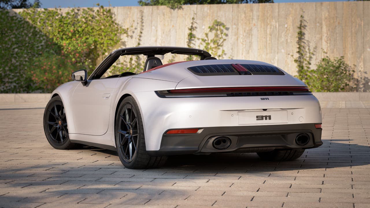 New 2027 Ice Grey Metallic Porsche Carrera T Cabriolet image 3